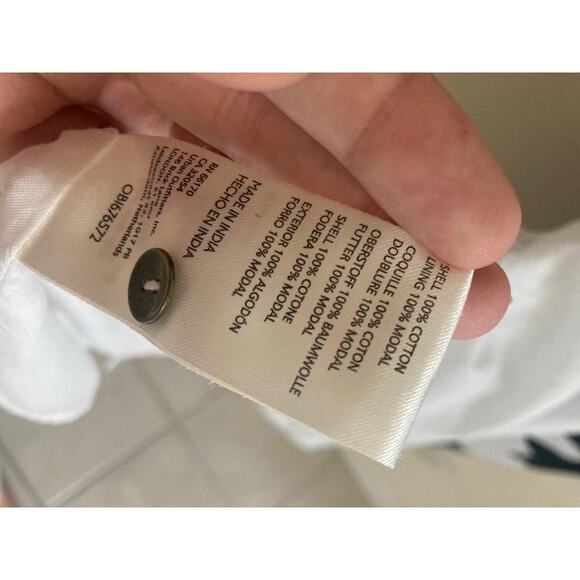 Anthropologie X Jo Faulkner Button-Front Black White Floral Asymmetrical Dress S - Picture 11 of 12